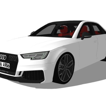 Audi RS4 奥迪精品汽车模型